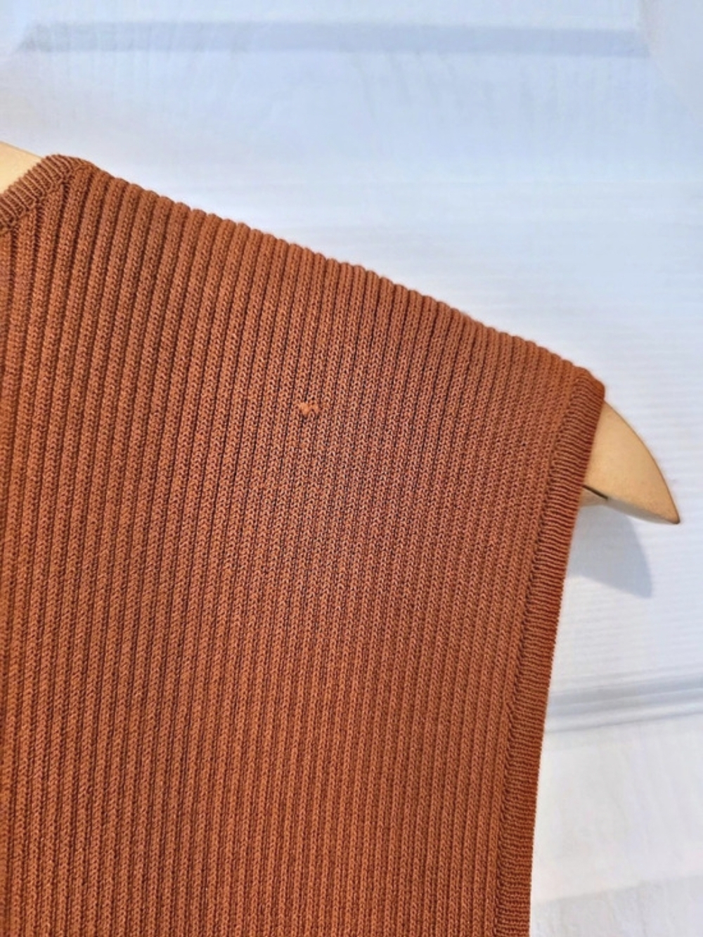Ruby Rd. Woman Beaded Tank Top Rust Orange Ribbed Sleeveless Plus 2X - Picture 9 of 11